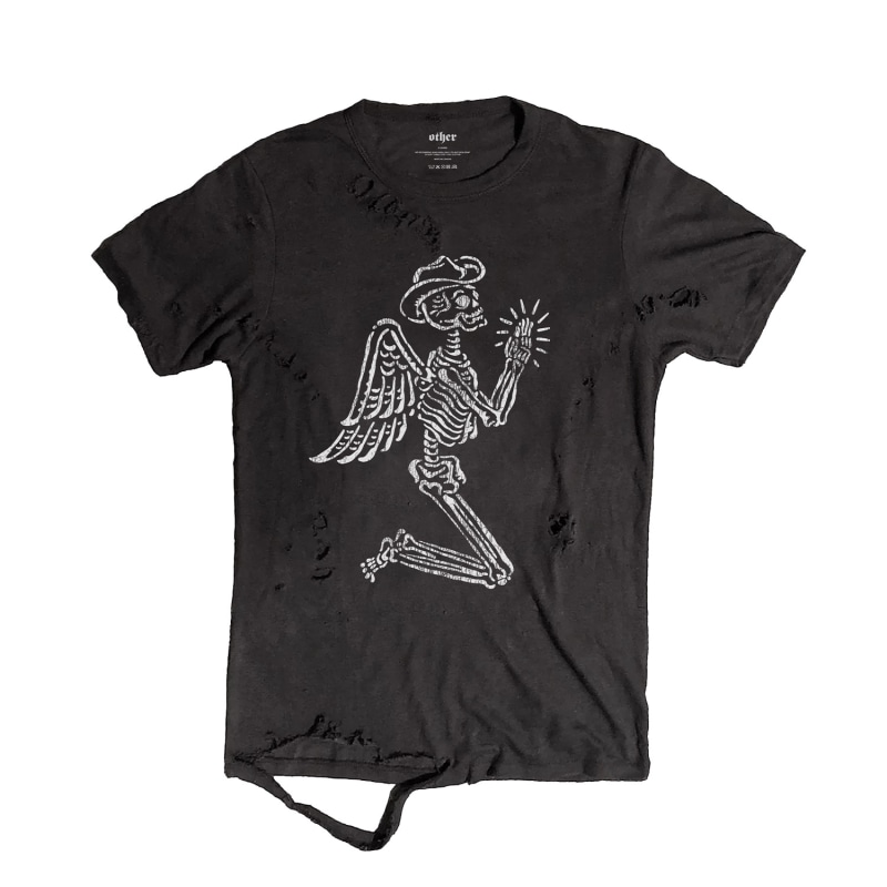 T shirt thrasher nera hot sale