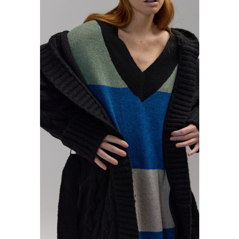 Thumbnail of Skye Hooded Cardigan - Black image