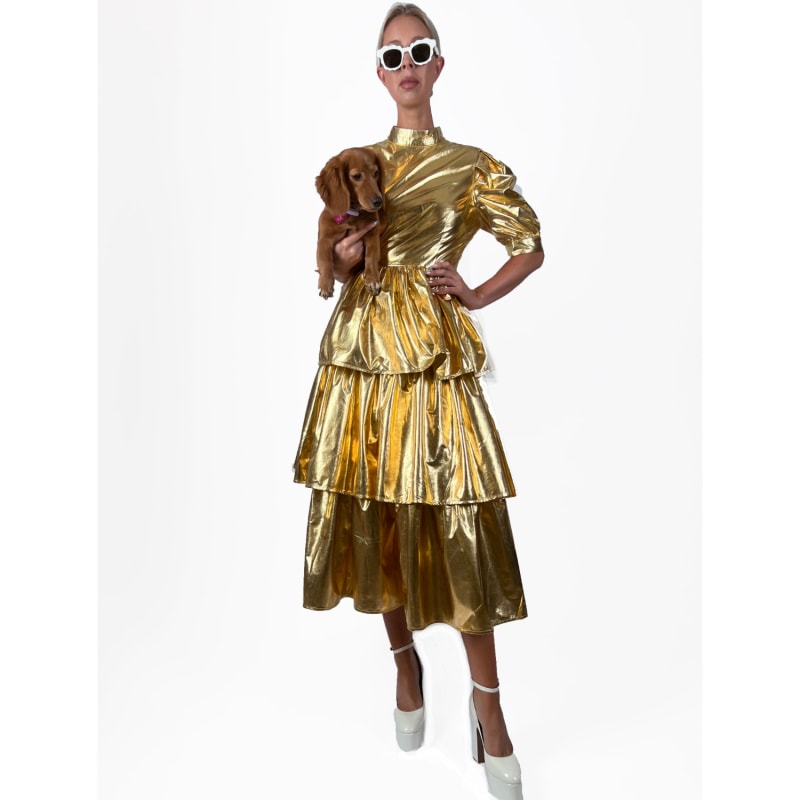 Bauble A Gold Chandelier Haus Dress