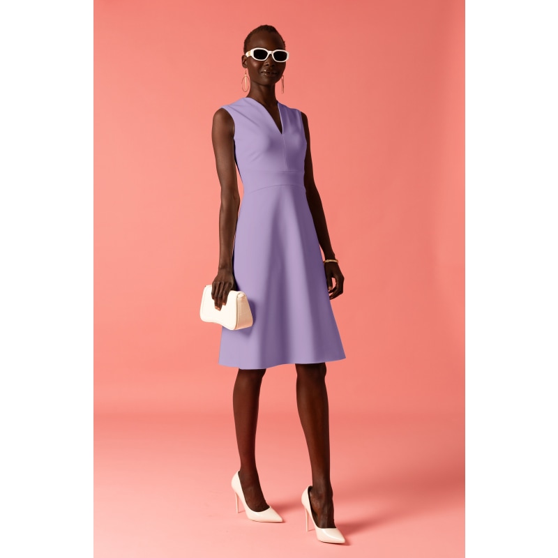 Thumbnail of Sleeveless A-Line Dress In Lilac image