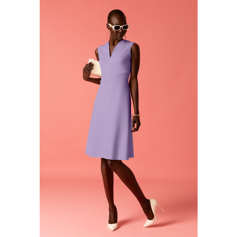 Thumbnail of Sleeveless A-Line Dress In Lilac image