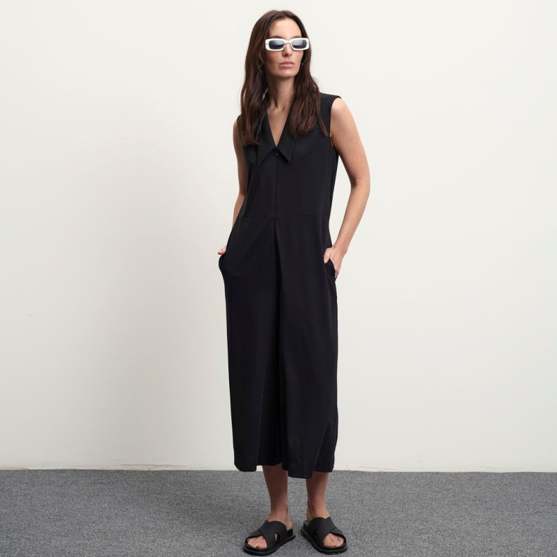 Thumbnail of Sleeveless Jumpsuit – Black image