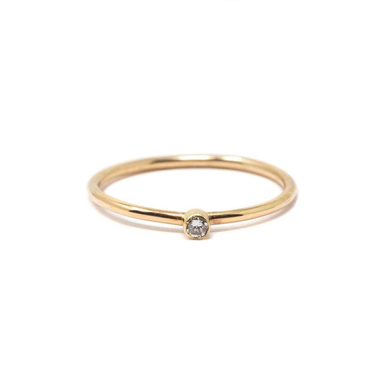 One stone 2024 ring gold