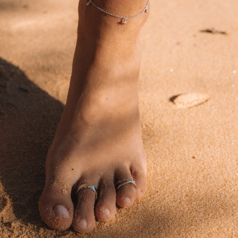 Thumbnail of Silver Wide Band Toe Ring image