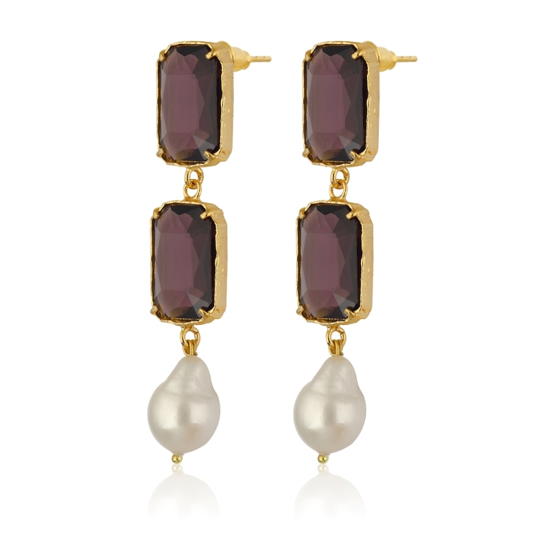 Thumbnail of Sloane Earrings - Violet image