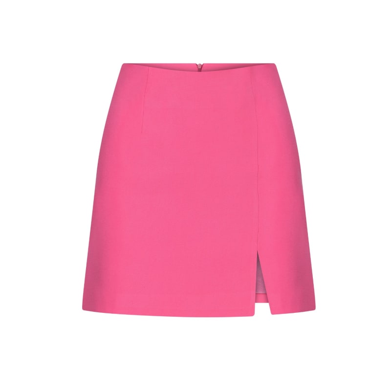 Vance A Line Mini Skirt In Bubble Gum Pink | NAZLI CEREN | Wolf & Badger