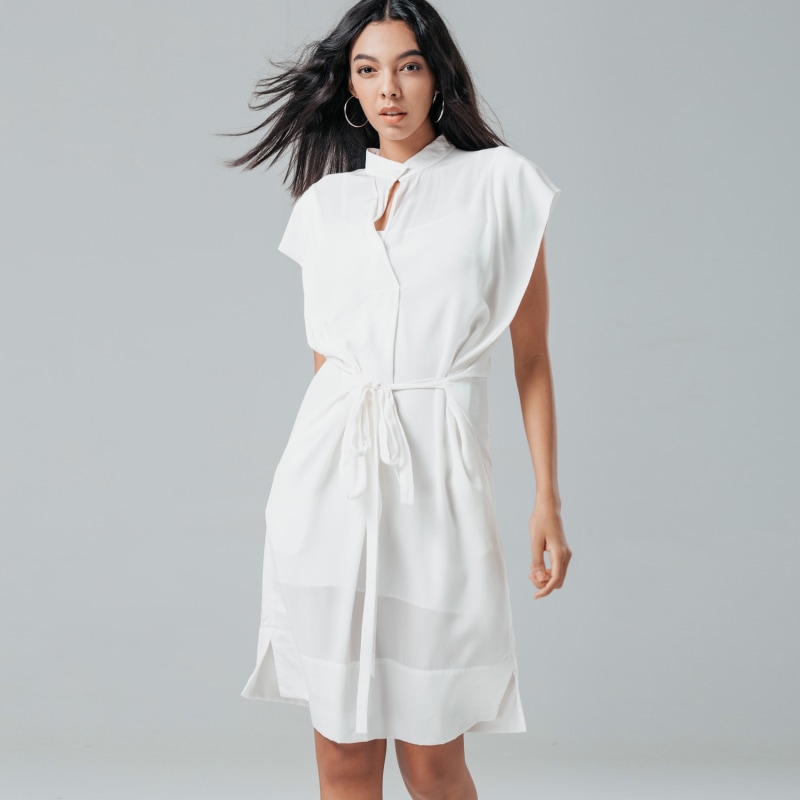 Thumbnail of Neptune Silk White Dress image