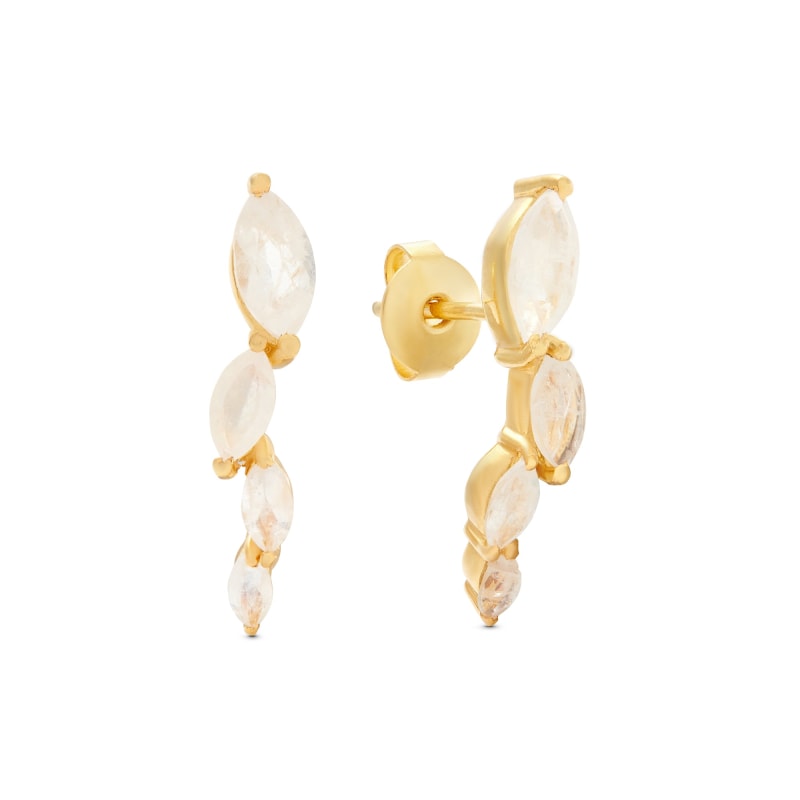 Thumbnail of Moonstone Climber Earrings image