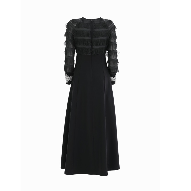 Smocked Waist Midi Dress Black | Julia Allert | Wolf & Badger