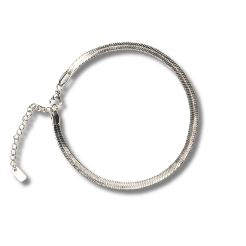 Gold snake chain anklet top