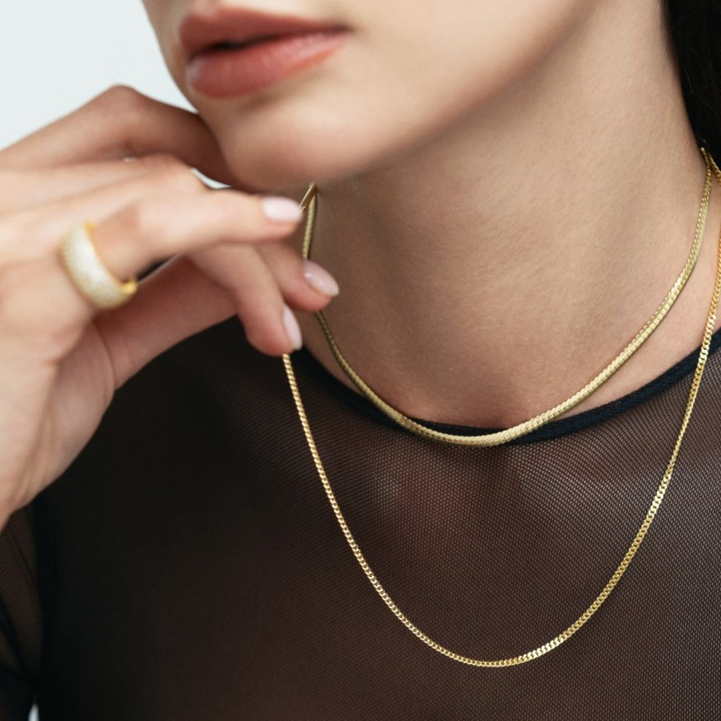 Thumbnail of Snake Chain Gold Choker Necklace image