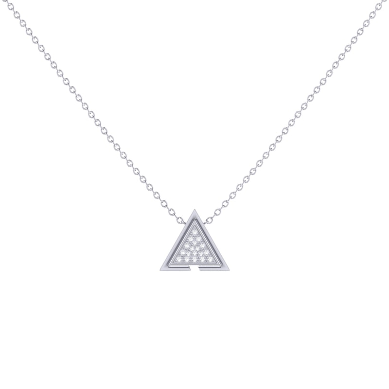 Thumbnail of Skyscraper Triangle Necklace In Sterling Silver image