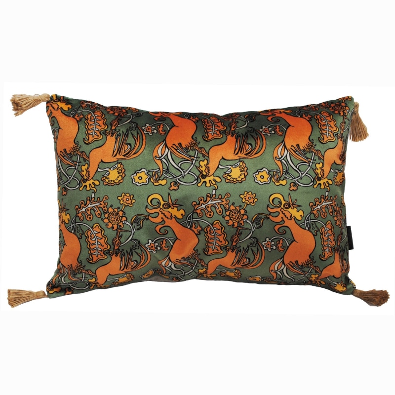 Thumbnail of The Country Chicken Green Rectangle Cushion image