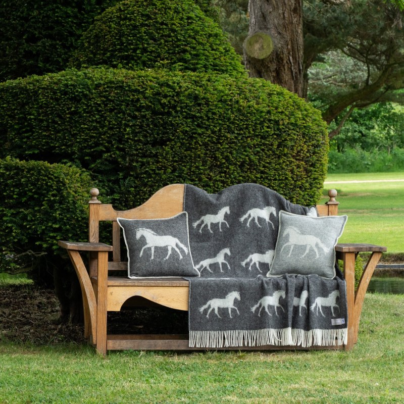 Thumbnail of Soft Black Horse Throw image