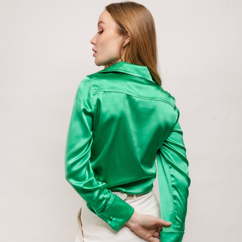 Thumbnail of Soft Collar Blouse - Green image