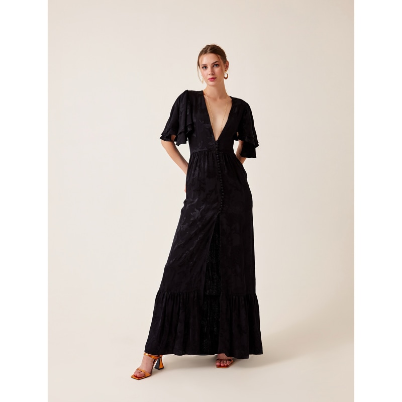 Thumbnail of Solana Black Maxi Summer Dress image