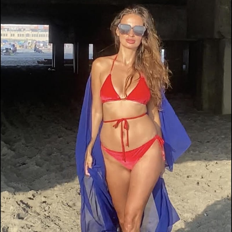 Red velvet bathing suits cheap