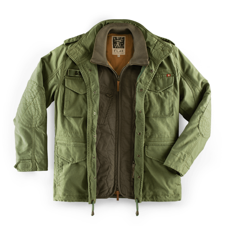 Thumbnail of &Sons Flak Quilted Jacket Green image