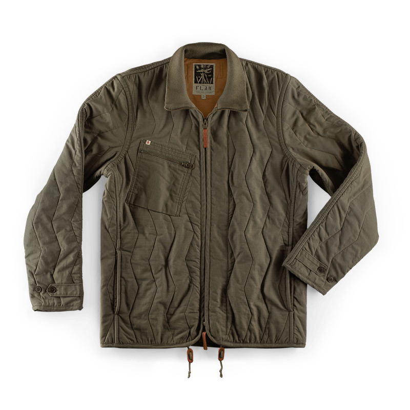 Thumbnail of &Sons Flak Quilted Jacket Green image