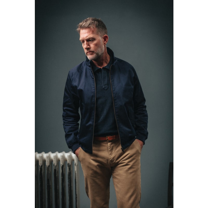 Thumbnail of &Sons Rebel Harrington Jacket Navy image