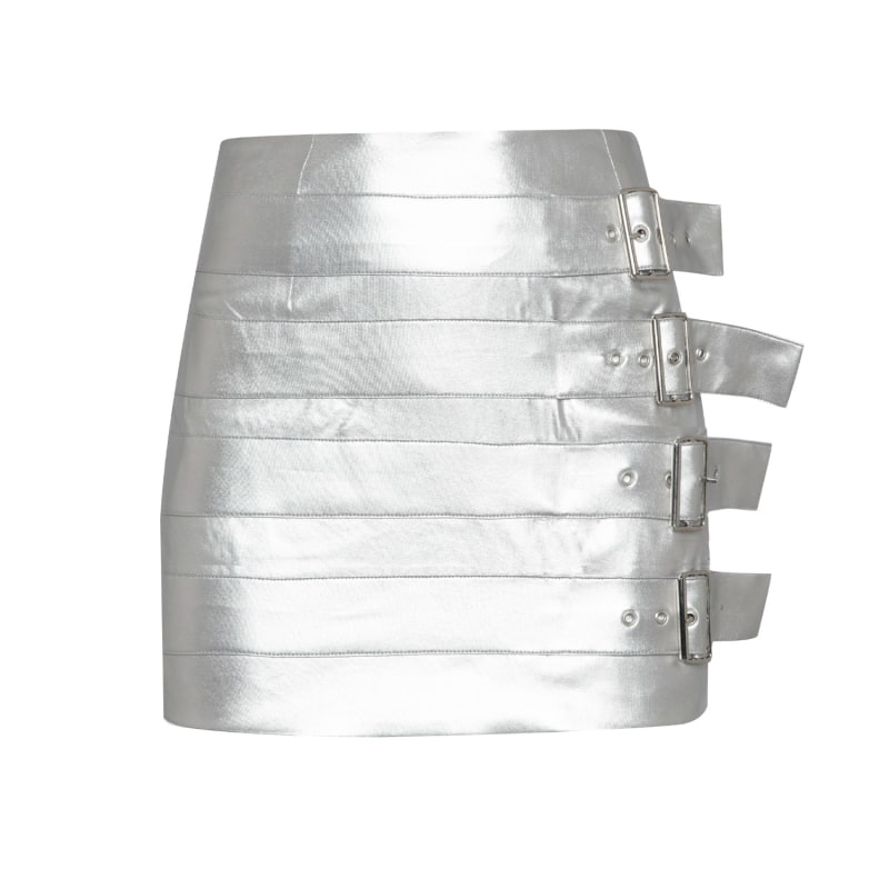 Thumbnail of Plutonic Mini Skirt Silver image