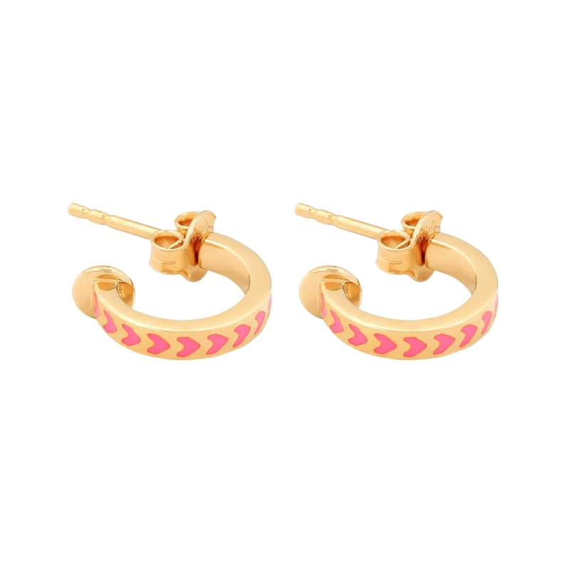 Thumbnail of Spark Enamel Earrings PInk image