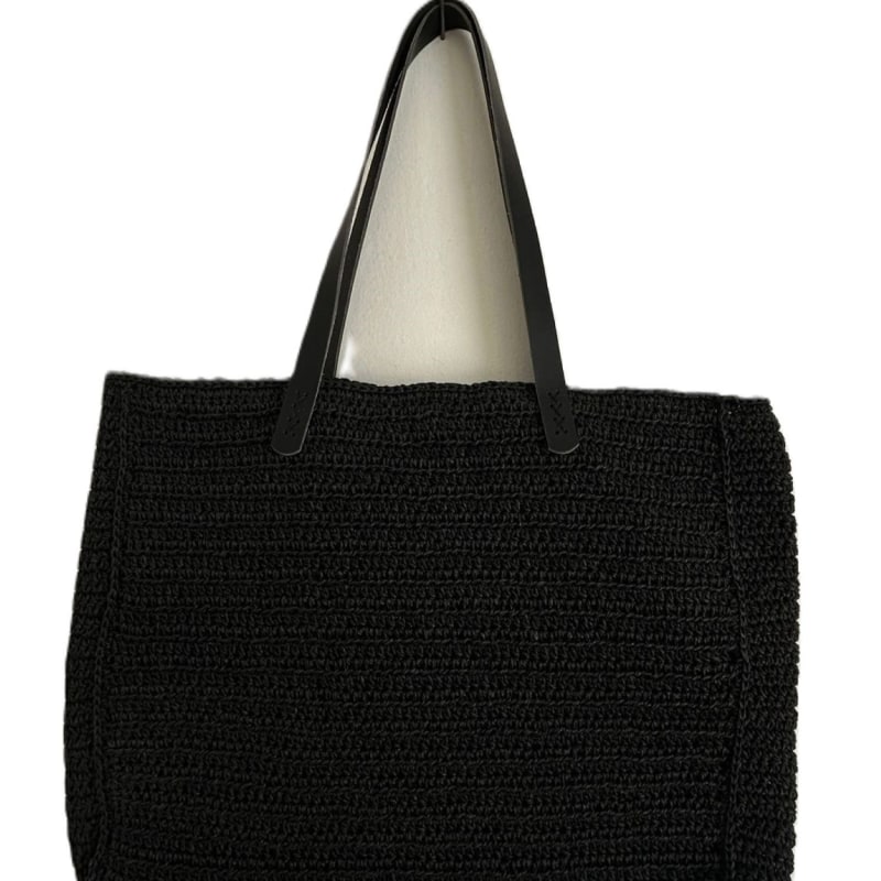 Black beach tote hot sale