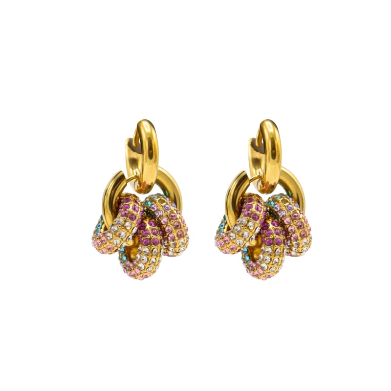 Thumbnail of Sphere Harmony Trio Earrings - Multicolor image