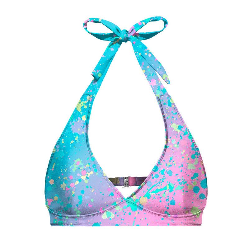  Aloha Spirit Halter Top Bikini Set for Tweens and