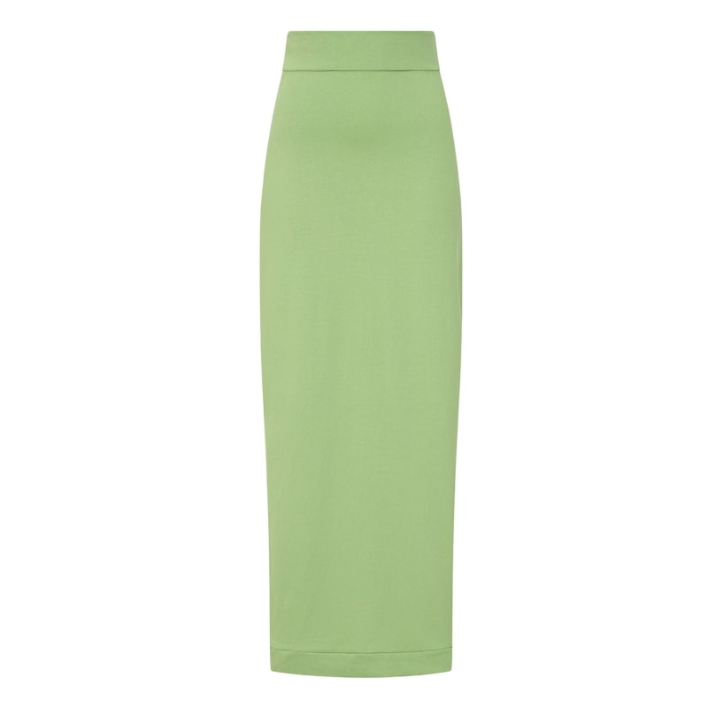 Thumbnail of Spring Green Maxi Jersey Skirt image