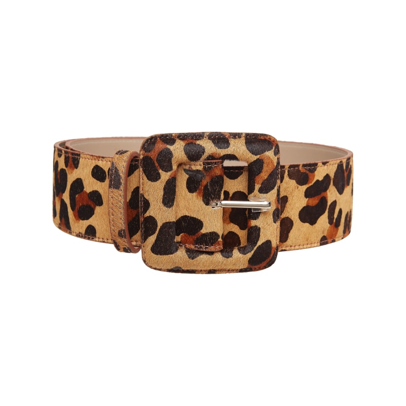 Thumbnail of Square Buckle Belt - Leopard Caramel image