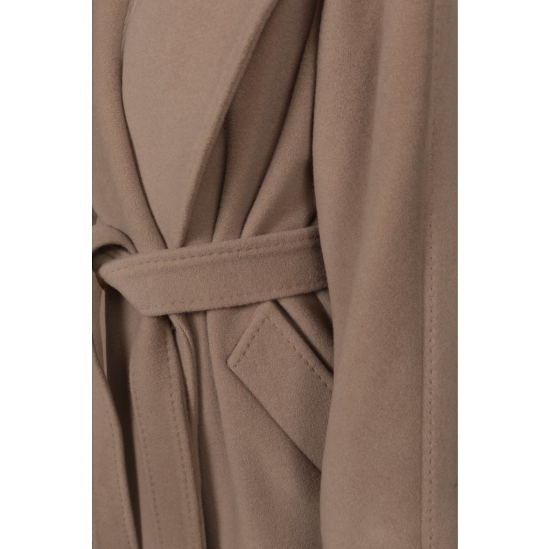 Thumbnail of 'Hepburn' 100% Italian Virgin Wool & Cashmere Coat In Grigio image