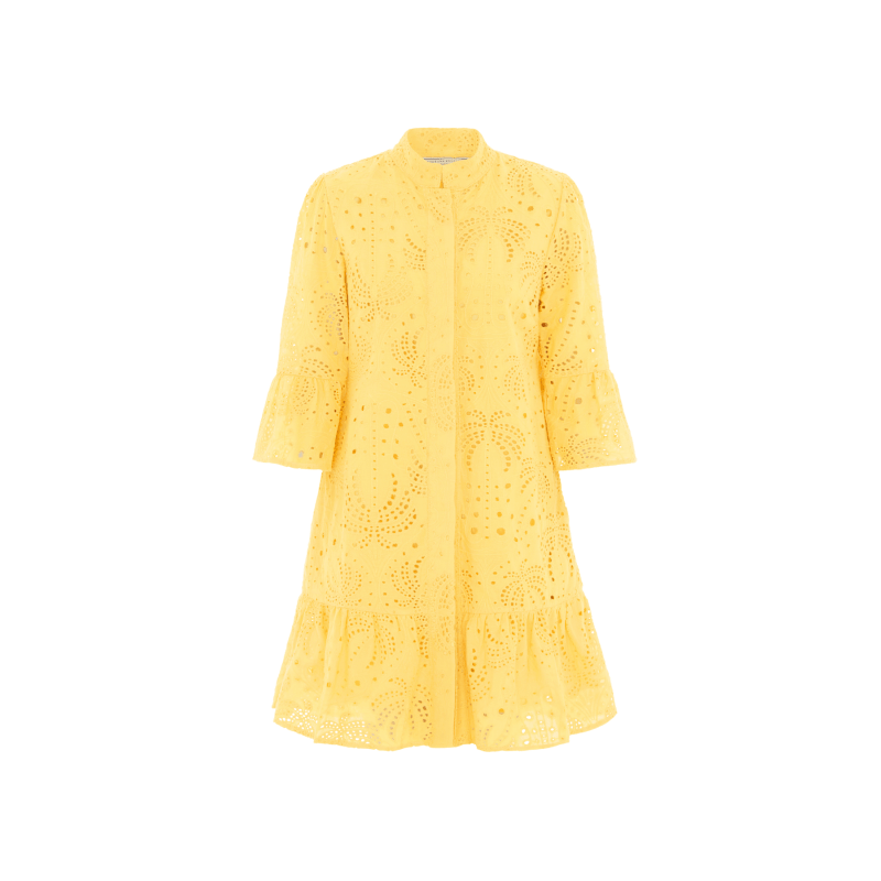 Thumbnail of St. Tropez Broderie Mini Dress Yellow image