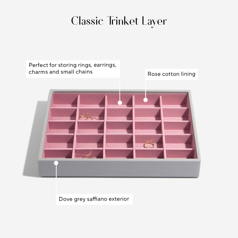 Thumbnail of Stackers Dove Grey Rose Classic Jewelry Box Set Of Four image