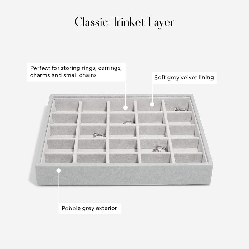 Thumbnail of Stackers Pebble Grey Classic Jewelry Box Set Of Four image