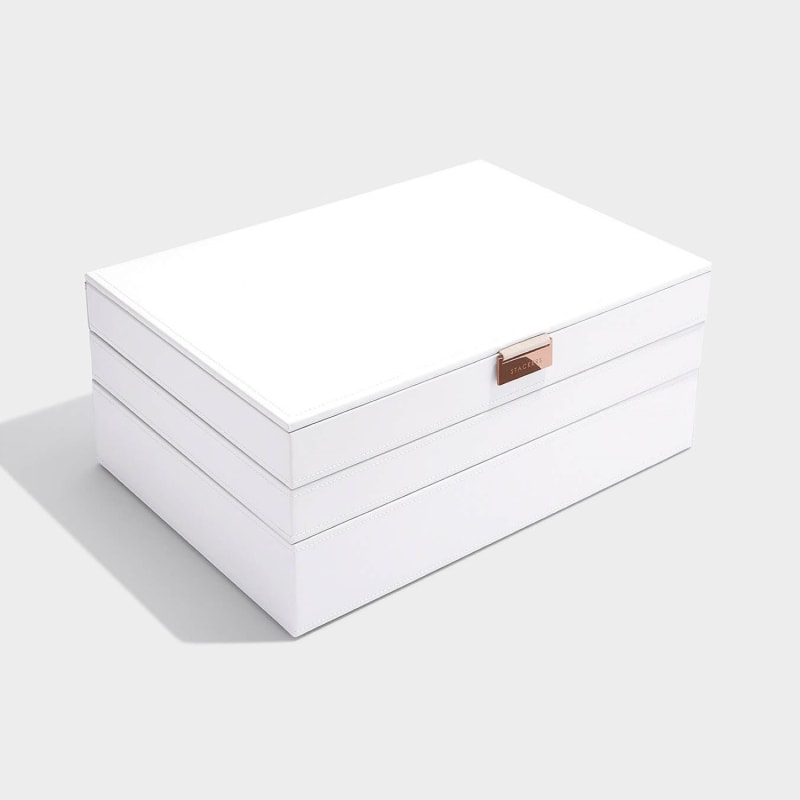 Thumbnail of Stackers White Supersize Jewelry Box Set Of Three Rose Gold image