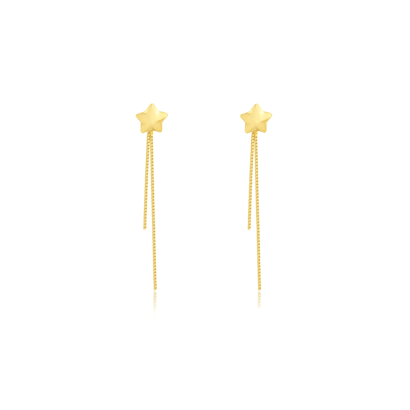 Thumbnail of Star Drop Chain Earrings image