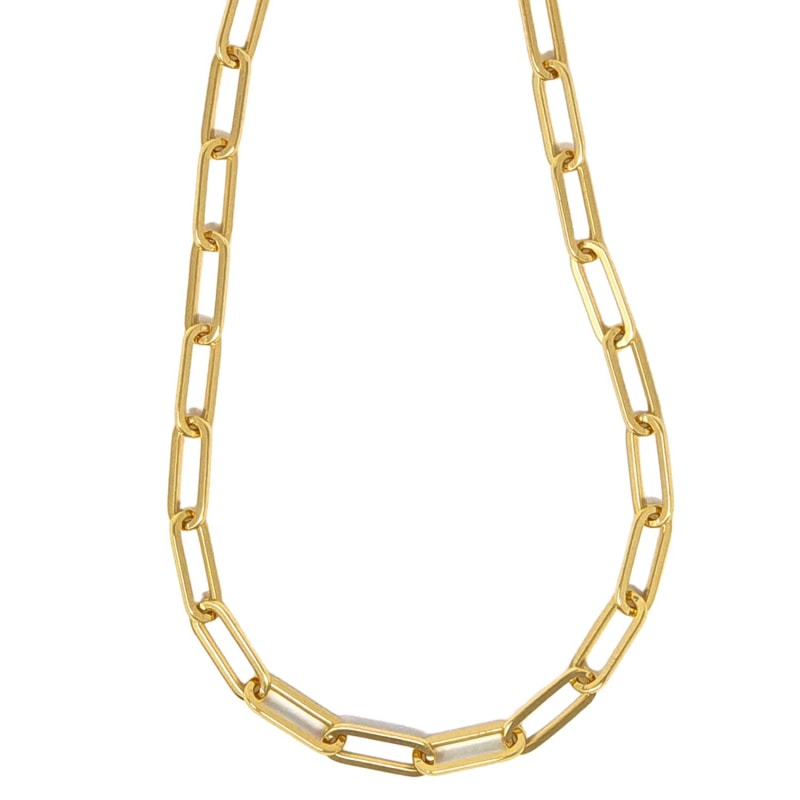 Gold filled sales paperclip chain