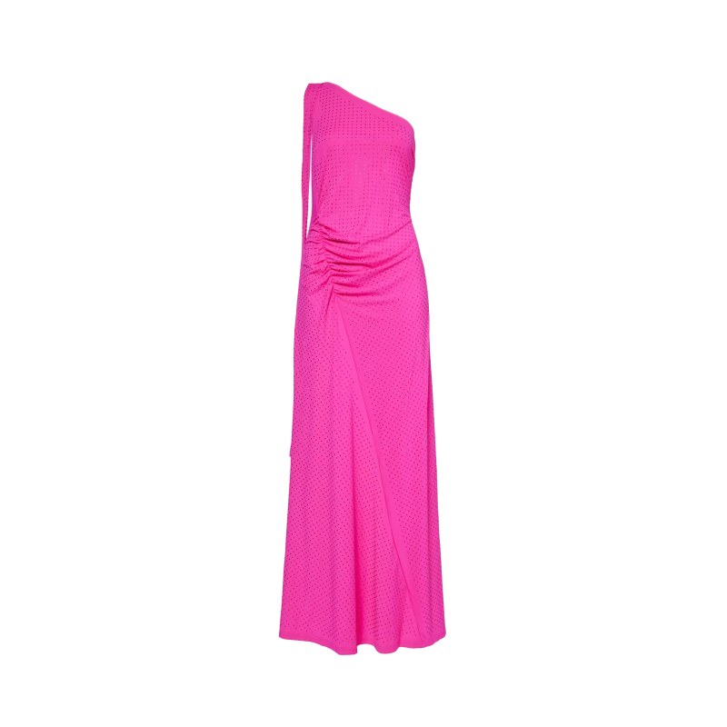 Thumbnail of Stella Pink Asymmetrical Embellished Maxi Dress image