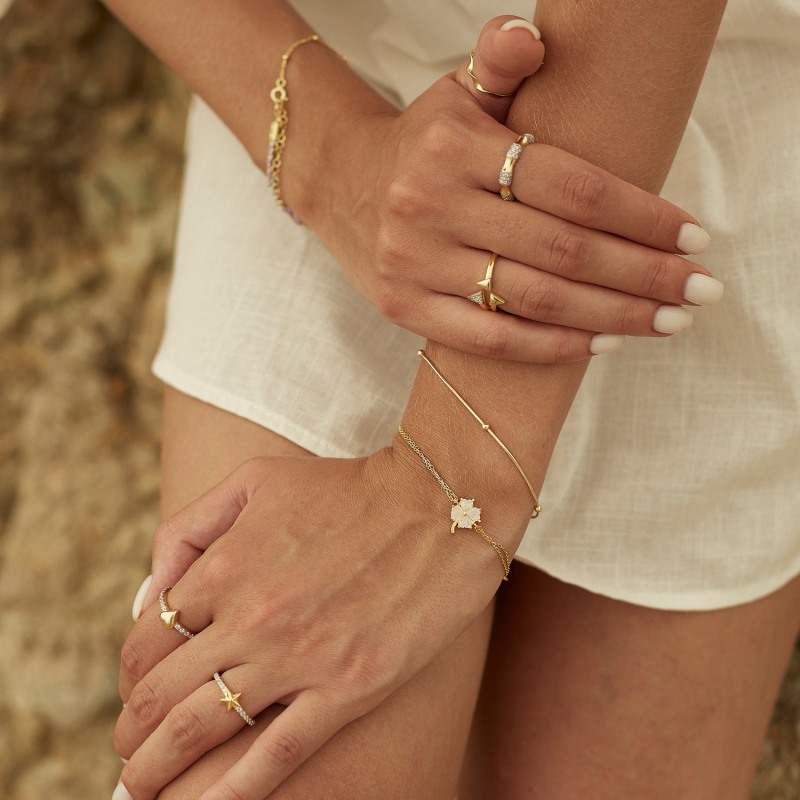 Sterling silver clover hot sale bracelet