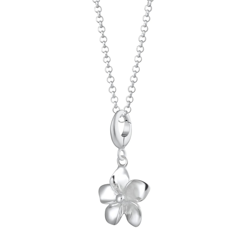 Sterling silver flower charm Sterling silver flower charm