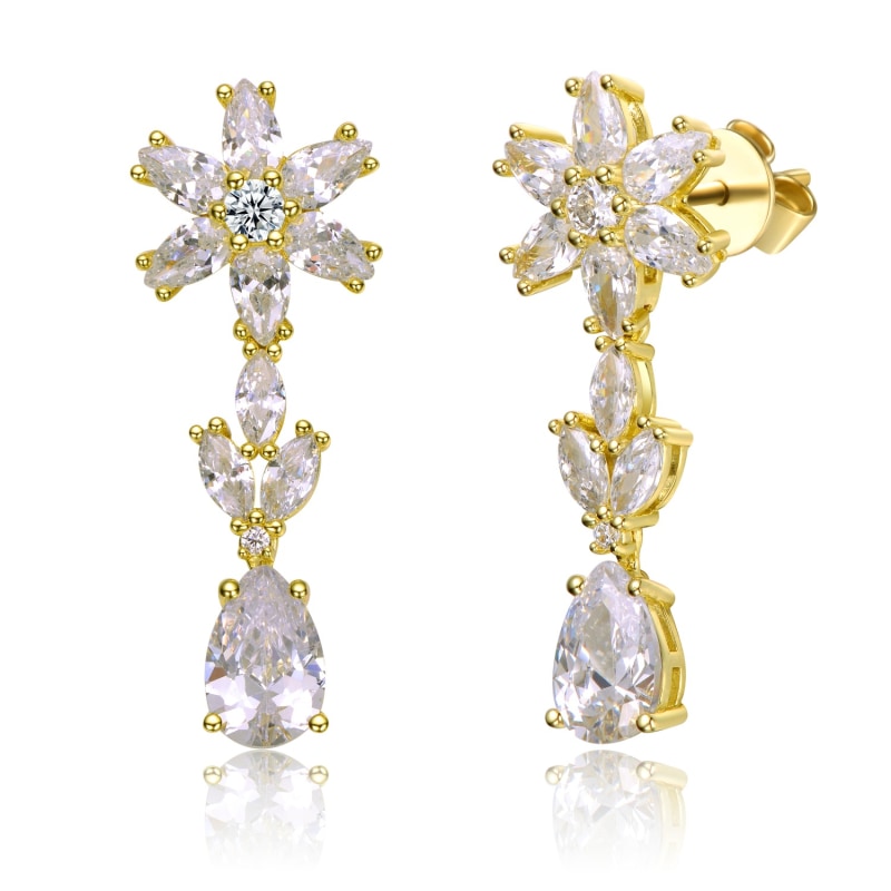 Silver formal earrings outlet