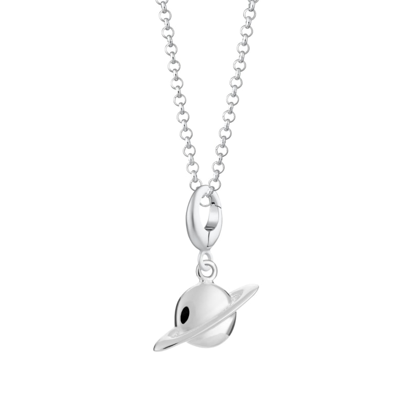 Silver planet necklace hotsell