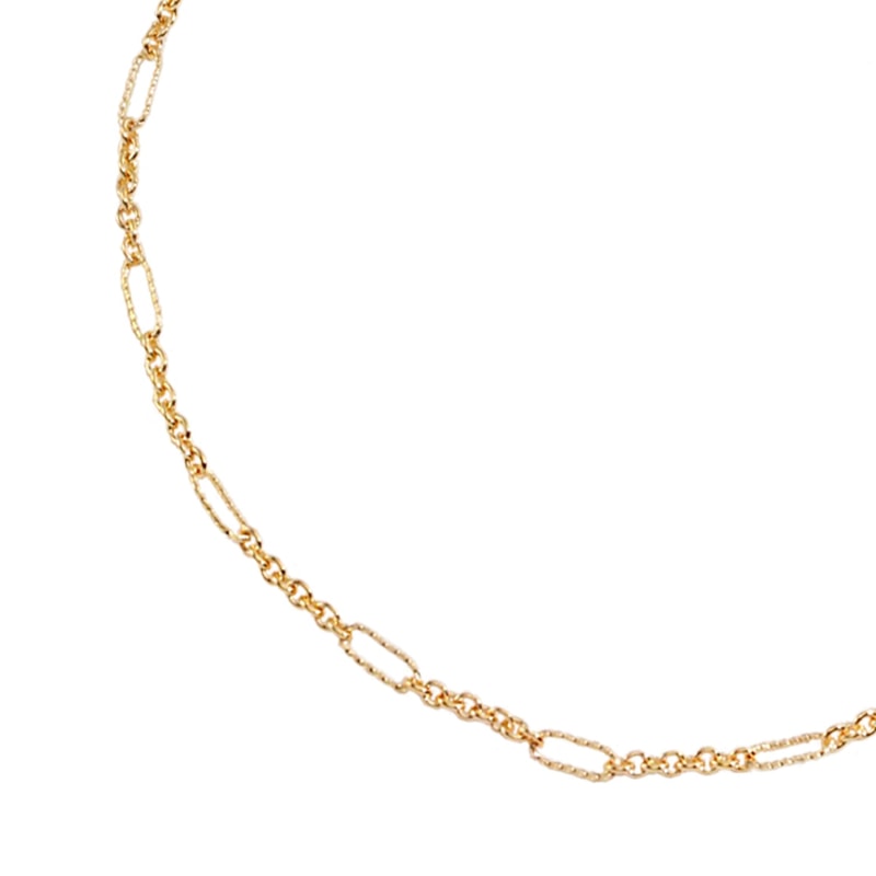 Sterling Silver Plated Gold Chain Necklace Ms. Donna Wolf Badger