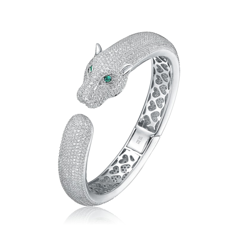 Diamond open cuff bracelet hot sale