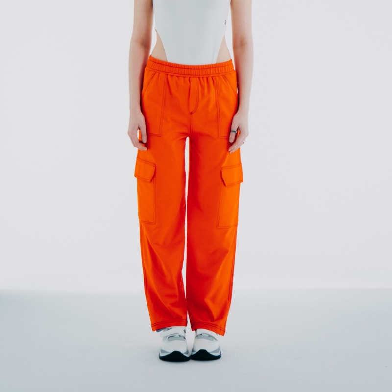 Thumbnail of Stiched Cargo Pants - Yellow & Orange image