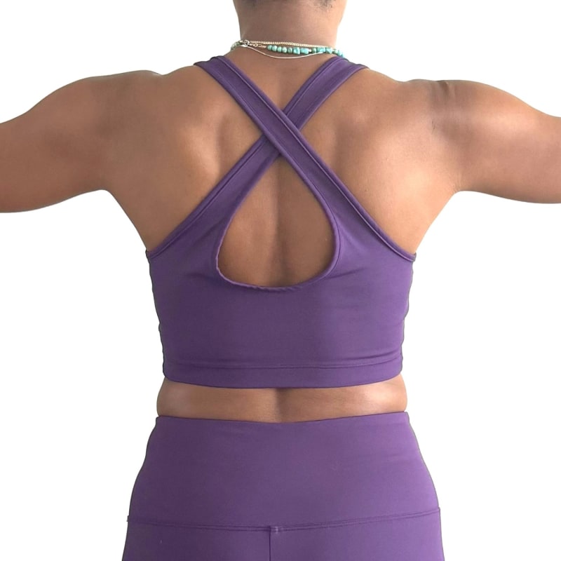 Thumbnail of Strappy Cropped Tank - Grape image