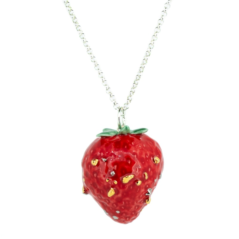 Strawberry necklace top