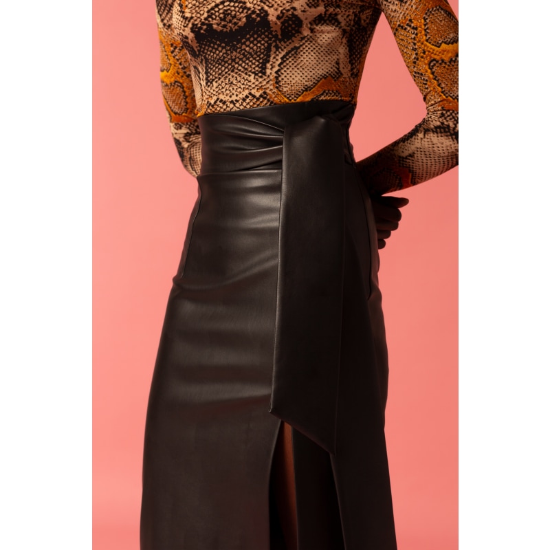 Thumbnail of Stretchy Leather Skirt image