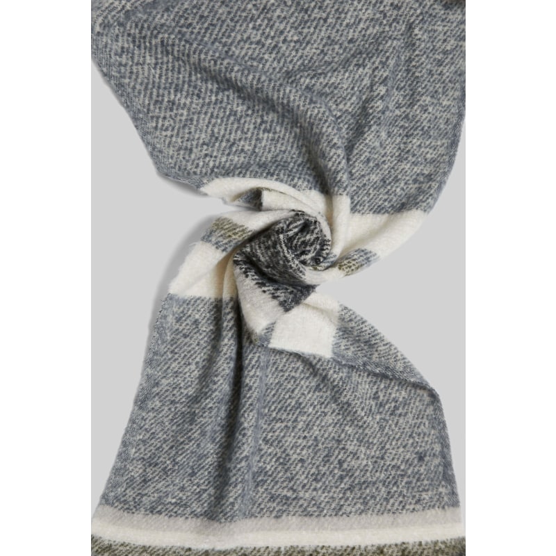 Stripe Blanket Scarf Black James Lakeland Wolf Badger